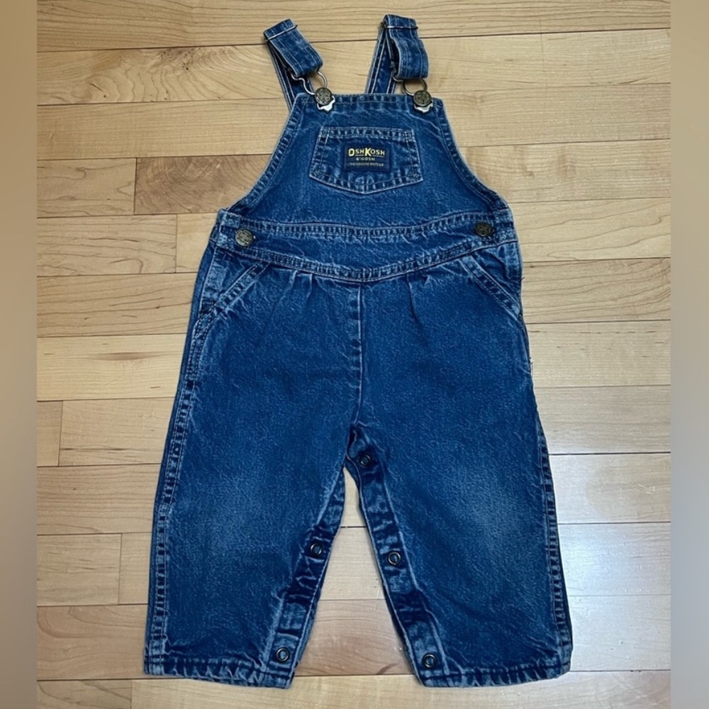 Oshkosh B’Gosh Vintage Denim Overalls Size 24 Months